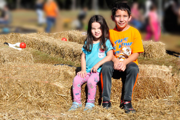 great-grandchildren of the two RV Gypsies on a hayride